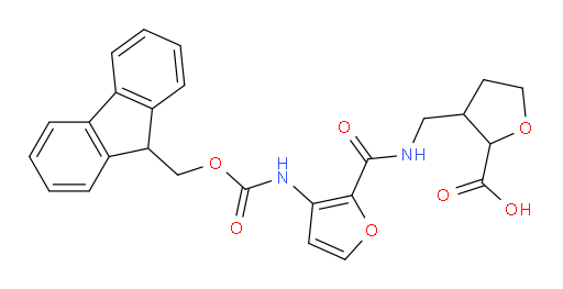 3-({[3-({[(9H-fluoren-9-yl)methoxy]carbonyl}amino)furan-2-yl]formamido}methyl)oxolane-2-carboxylic acid