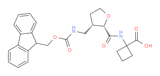 rac-1-[(2R,3R)-3-[({[(9H-fluoren-9-yl)methoxy]carbonyl}amino)methyl]oxolane-2-amido]cyclobutane-1-carboxylic acid