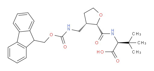 (2S)-2-{[(2RS,3RS)-3-[({[(9H-fluoren-9-yl)methoxy]carbonyl}amino)methyl]oxolan-2-yl]formamido}-3,3-dimethylbutanoic acid