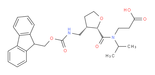 rac-3-{1-[(2R,3R)-3-[({[(9H-fluoren-9-yl)methoxy]carbonyl}amino)methyl]oxolan-2-yl]-N-(propan-2-yl)formamido}propanoic acid