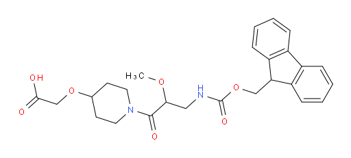 2-({1-[3-({[(9H-fluoren-9-yl)methoxy]carbonyl}amino)-2-methoxypropanoyl]piperidin-4-yl}oxy)acetic acid