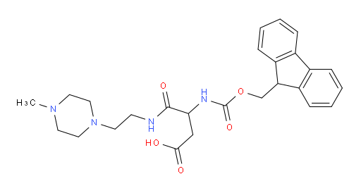 3-({[(9H-fluoren-9-yl)methoxy]carbonyl}amino)-3-{[2-(4-methylpiperazin-1-yl)ethyl]carbamoyl}propanoic acid