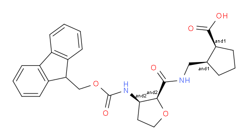 (1RS&,2SR&)-2-({[(2RS,3SR)-3-({[(9H-fluoren-9-yl)methoxy]carbonyl}amino)oxolan-2-yl]formamido}methyl)cyclopentane-1-carboxylic acid