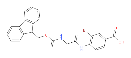 3-bromo-4-[2-({[(9H-fluoren-9-yl)methoxy]carbonyl}amino)acetamido]benzoic acid