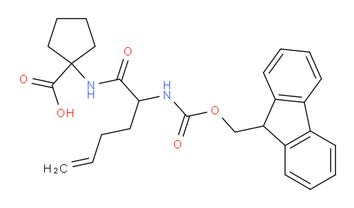 1-[2-({[(9H-fluoren-9-yl)methoxy]carbonyl}amino)hex-5-enamido]cyclopentane-1-carboxylic acid