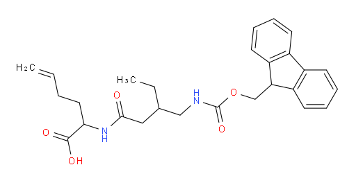 2-{3-[({[(9H-fluoren-9-yl)methoxy]carbonyl}amino)methyl]pentanamido}hex-5-enoic acid