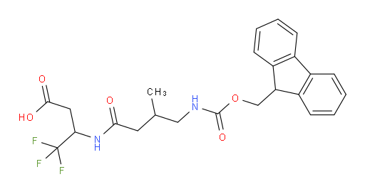 3-[4-({[(9H-fluoren-9-yl)methoxy]carbonyl}amino)-3-methylbutanamido]-4,4,4-trifluorobutanoic acid