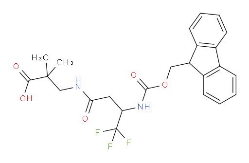 3-[3-({[(9H-fluoren-9-yl)methoxy]carbonyl}amino)-4,4,4-trifluorobutanamido]-2,2-dimethylpropanoic acid