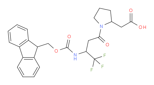 2-{1-[3-({[(9H-fluoren-9-yl)methoxy]carbonyl}amino)-4,4,4-trifluorobutanoyl]pyrrolidin-2-yl}acetic acid