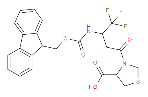3-[3-({[(9H-fluoren-9-yl)methoxy]carbonyl}amino)-4,4,4-trifluorobutanoyl]-1,3-thiazolidine-4-carboxylic acid