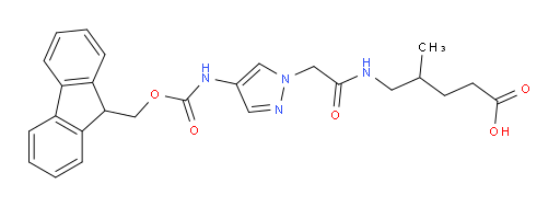 5-{2-[4-({[(9H-fluoren-9-yl)methoxy]carbonyl}amino)-1H-pyrazol-1-yl]acetamido}-4-methylpentanoic acid