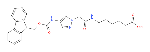 6-{2-[4-({[(9H-fluoren-9-yl)methoxy]carbonyl}amino)-1H-pyrazol-1-yl]acetamido}hexanoic acid