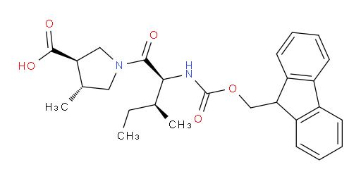 (3RS,4RS)-1-[(2S,3S)-2-({[(9H-fluoren-9-yl)methoxy]carbonyl}amino)-3-methylpentanoyl]-4-methylpyrrolidine-3-carboxylic acid