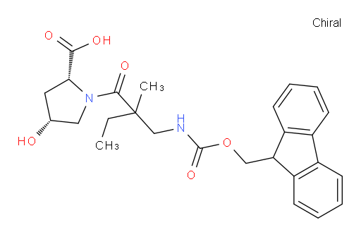 (2R,4R)-1-{2-[({[(9H-fluoren-9-yl)methoxy]carbonyl}amino)methyl]-2-methylbutanoyl}-4-hydroxypyrrolidine-2-carboxylic acid