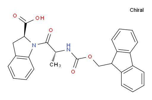(2S)-1-[(2R)-2-({[(9H-fluoren-9-yl)methoxy]carbonyl}amino)propanoyl]-2,3-dihydro-1H-indole-2-carboxylic acid