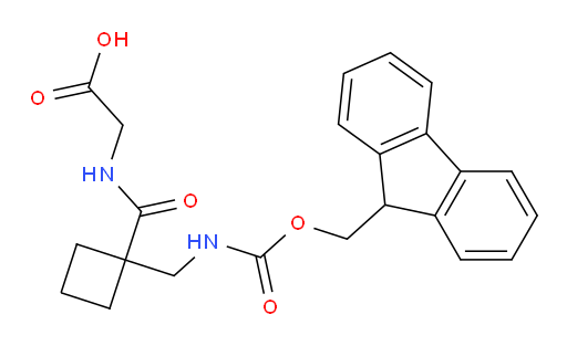 2-({1-[({[(9H-fluoren-9-yl)methoxy]carbonyl}amino)methyl]cyclobutyl}formamido)acetic acid