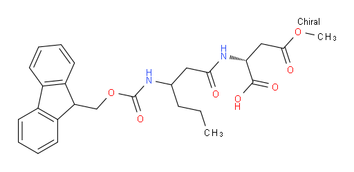 (2R)-2-[3-({[(9H-fluoren-9-yl)methoxy]carbonyl}amino)hexanamido]-4-methoxy-4-oxobutanoic acid