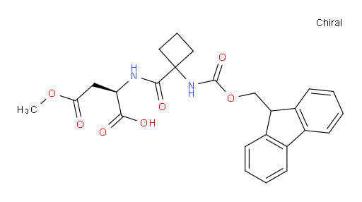 (2R)-2-{[1-({[(9H-fluoren-9-yl)methoxy]carbonyl}amino)cyclobutyl]formamido}-4-methoxy-4-oxobutanoic acid