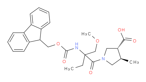 rac-(3R,4R)-1-[2-({[(9H-fluoren-9-yl)methoxy]carbonyl}amino)-2-(methoxymethyl)butanoyl]-4-methylpyrrolidine-3-carboxylic acid