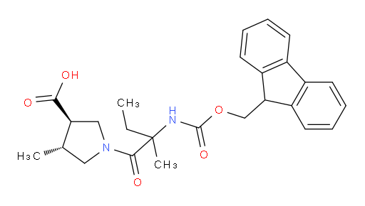 rac-(3R,4R)-1-[2-({[(9H-fluoren-9-yl)methoxy]carbonyl}amino)-2-methylbutanoyl]-4-methylpyrrolidine-3-carboxylic acid