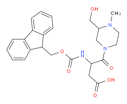 3-({[(9H-fluoren-9-yl)methoxy]carbonyl}amino)-4-[3-(hydroxymethyl)-4-methylpiperazin-1-yl]-4-oxobutanoic acid