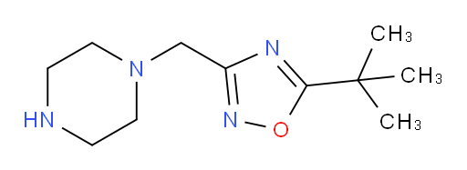 1-[(5-tert-butyl-1,2,4-oxadiazol-3-yl)methyl]piperazine