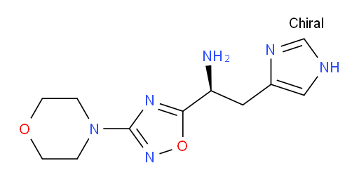 (1S)-2-(1H-imidazol-4-yl)-1-[3-(morpholin-4-yl)-1,2,4-oxadiazol-5-yl]ethan-1-amine