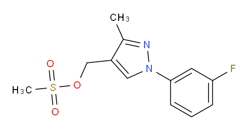 [1-(3-fluorophenyl)-3-methyl-1H-pyrazol-4-yl]methyl methanesulfonate