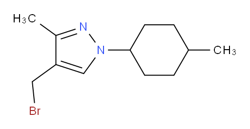 4-(bromomethyl)-3-methyl-1-(4-methylcyclohexyl)-1H-pyrazole