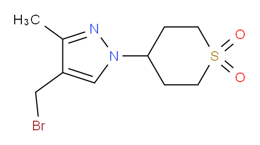 4-[4-(bromomethyl)-3-methyl-1H-pyrazol-1-yl]-1lambda6-thiane-1,1-dione