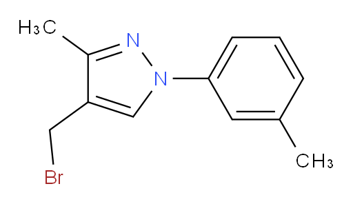 4-(bromomethyl)-3-methyl-1-(3-methylphenyl)-1H-pyrazole