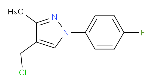 4-(chloromethyl)-1-(4-fluorophenyl)-3-methyl-1H-pyrazole