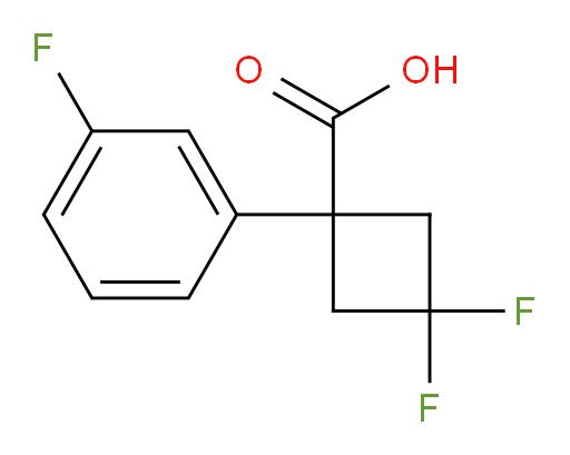 3,3-difluoro-1-(3-fluorophenyl)cyclobutane-1-carboxylic acid