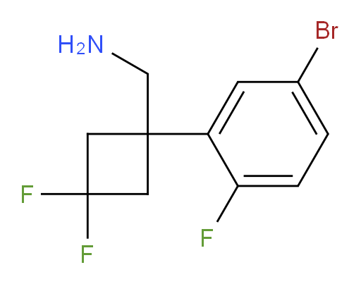[1-(5-bromo-2-fluorophenyl)-3,3-difluorocyclobutyl]methanamine
