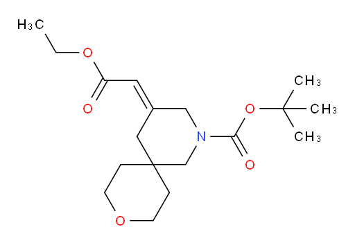 tert-butyl (4E)-4-(2-ethoxy-2-oxoethylidene)-9-oxa-2-azaspiro[5.5]undecane-2-carboxylate
