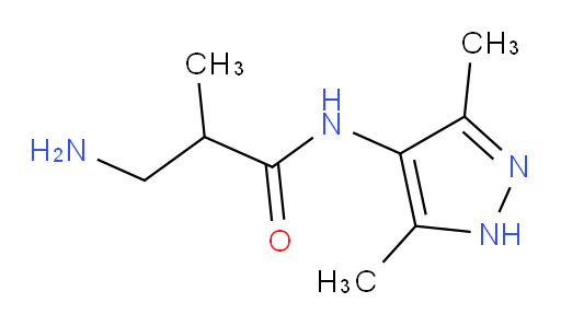 3-amino-N-(3,5-dimethyl-1H-pyrazol-4-yl)-2-methylpropanamide