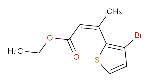 ethyl (2Z)-3-(3-bromothiophen-2-yl)but-2-enoate
