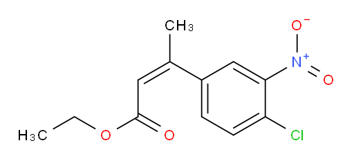 ethyl (2Z)-3-(4-chloro-3-nitrophenyl)but-2-enoate