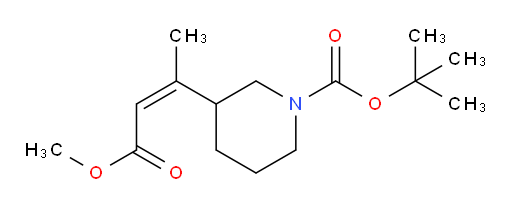 tert-butyl 3-[(2Z)-4-methoxy-4-oxobut-2-en-2-yl]piperidine-1-carboxylate