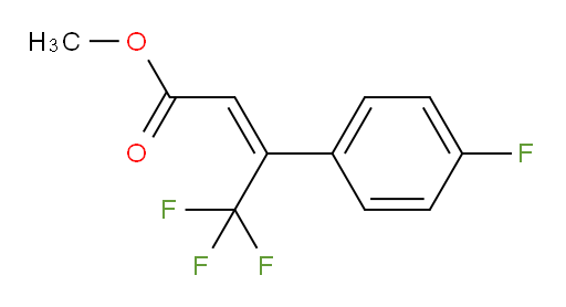 methyl (2Z)-4,4,4-trifluoro-3-(4-fluorophenyl)but-2-enoate