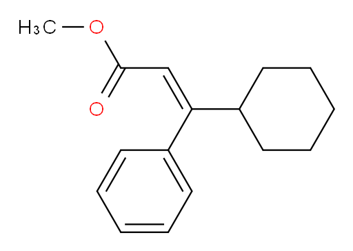 methyl (2Z)-3-cyclohexyl-3-phenylprop-2-enoate