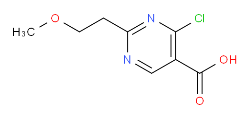 4-chloro-2-(2-methoxyethyl)pyrimidine-5-carboxylic acid