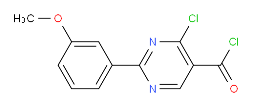 4-chloro-2-(3-methoxyphenyl)pyrimidine-5-carbonyl chloride