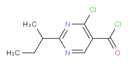 2-(butan-2-yl)-4-chloropyrimidine-5-carbonyl chloride