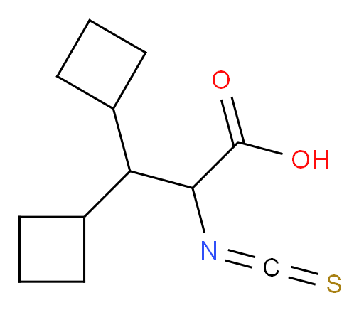 3,3-dicyclobutyl-2-isothiocyanatopropanoic acid