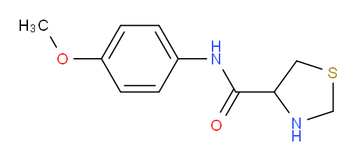 N-(4-methoxyphenyl)-1,3-thiazolidine-4-carboxamide