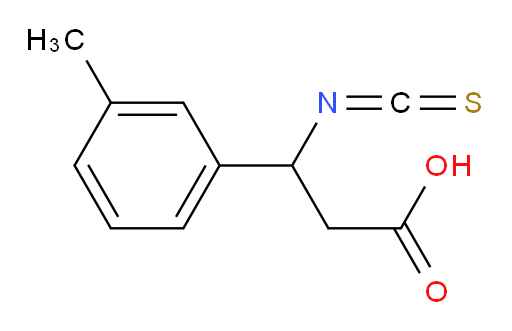 3-isothiocyanato-3-(3-methylphenyl)propanoic acid