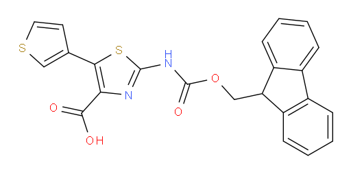 2-({[(9H-fluoren-9-yl)methoxy]carbonyl}amino)-5-(thiophen-3-yl)-1,3-thiazole-4-carboxylic acid