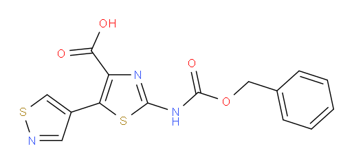 2-{[(benzyloxy)carbonyl]amino}-5-(1,2-thiazol-4-yl)-1,3-thiazole-4-carboxylic acid