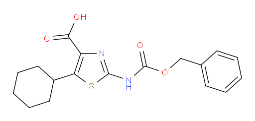 2-{[(benzyloxy)carbonyl]amino}-5-cyclohexyl-1,3-thiazole-4-carboxylic acid